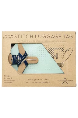 Tag bagaj Chasing Threads Stitch Luggage, Albastru