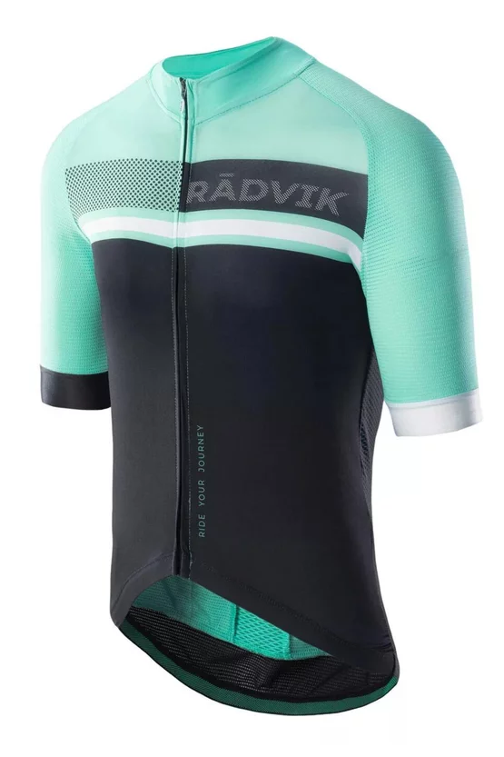 Tricou ciclism Radvik Foxtrot Negru/Turcoaz picture - 2