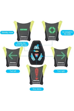 Vestă cu semnalizare cu LED (T-33D)