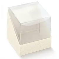 Cutie cadou cu capac transparent