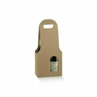 Cutie cadou vin cu maner pentru 2 sticle