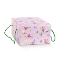 Cutie cu snur textil primavara Flowers 335*235*140mm