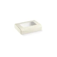 Cutie fursecuri cu fereastra Pelle bianco 160*160*60mm