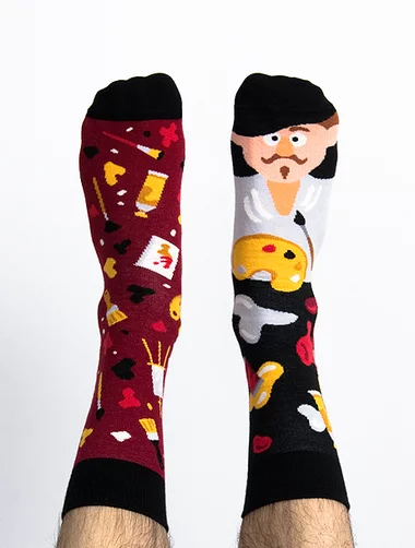 Bunte Socken mit dem Maler Nanushki The Artist