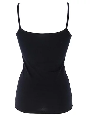 Damen-Tanktop aus Baumwolle mit dünnen Trägern Cotonella GD006 0001
