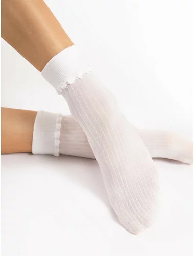 Fiore Apolonia Mikrofasersocken mit dünnen Streifen 40 den