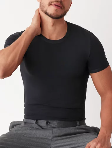 Herren-T-Shirt aus Baumwolle mit Rundhalsausschnitt Cotonella GU006 0001