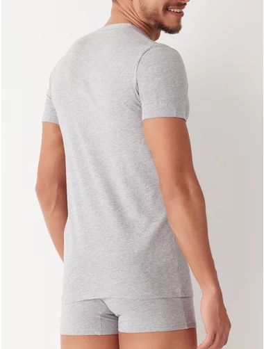 Herren-T-Shirt figurbetont mit rundem Ausschnitt Cotonella AU302 0001