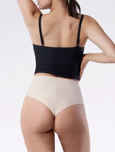 Julimex Brasil Maxi unsichtbarer brasilianischer Mikrofaser-Slip mit hoher Taille