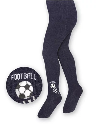 Kindersocken Baumwolle Jeans Melange mit Fußball Steven S071-183