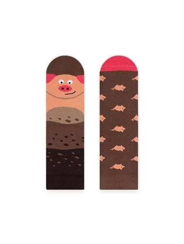 Kindersocken mit Nanushki Piggy Kids-Muster