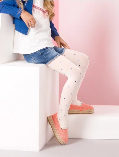 Kinderstrumpfhose mit bunten Punkten Gabriella 766 Pipi 40 den