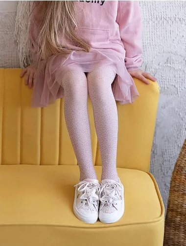 Kinderstrumpfhose mit Glitzerapplikation Knittex Zojka 40 den