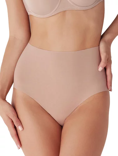 Klassischer unsichtbarer Mikrofaser-Slip mit hoher Taille und Silikon Cotonella AD696 0001