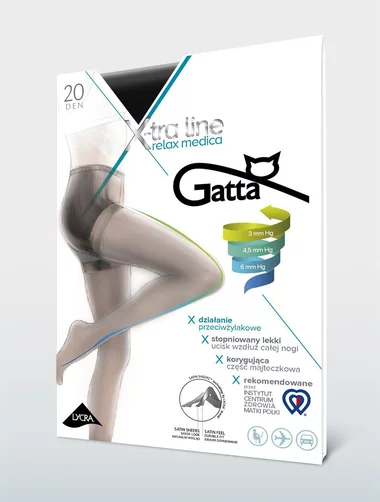 Kompressionsstrümpfe zur Vorbeugung (3-6 mmHg) Gatta Relax Medica 20 den