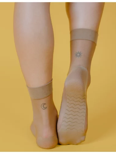 Kurze Socken mit verstärkter Sohle und Massageeffekt Fiore Massage 20 den
