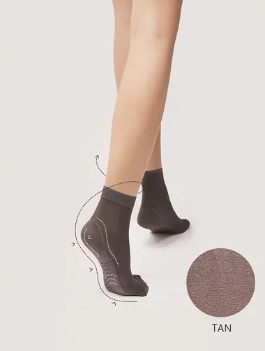 Kurze Socken mit verstärkter Sohle und Massageeffekt Fiore Massage 40 den