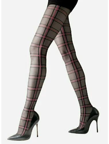 Lores Parma Karomustersocken 20 den