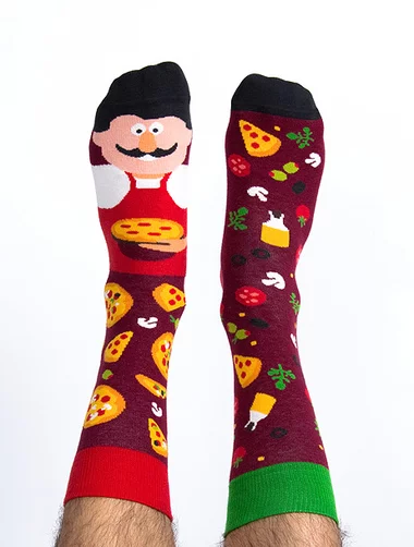 Nanushki Giuseppe Eataliano Lustige Pizzeria-Socken