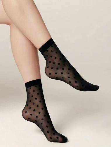 Schwarze Diamantsocken Conte Elegant Diamonds 40 den