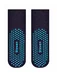 Schwarze Kindersocken aus Baumwolle mit Bauchmuskeln in der Sohle Steven S164-004