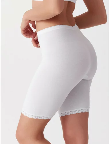 Set aus 2 Paar Baumwoll-Boxershorts mit langem Bein und hohem Bund Cotonella 3163 0002