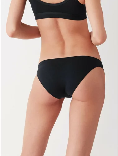 Set aus 3 Paar klassischen Baumwollhöschen mit unsichtbarem Besatz in niedriger Taille Cotonella 3487 0003