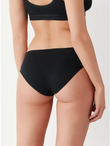 Set aus 3 Paar klassischen Baumwollhöschen mit unsichtbarem Besatz mittlerer Taille Cotonella 3488 0003
