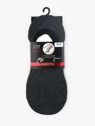 Set mit 2 Paar Baumwoll-Einlegesohlen mit Silikon für Absätze Marilyn Men Silicon