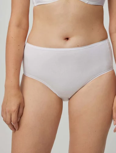 Set mit 2 Paar klassischen Baumwollhöschen mit hoher Taille, Ysabel Mora 19429