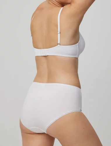 Set mit 2 Paar klassischen Baumwollhöschen mit hoher Taille, Ysabel Mora 19429