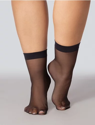 Set mit 2 Paar kurzen Socken in großen Größen Mona Charlotte 20 den