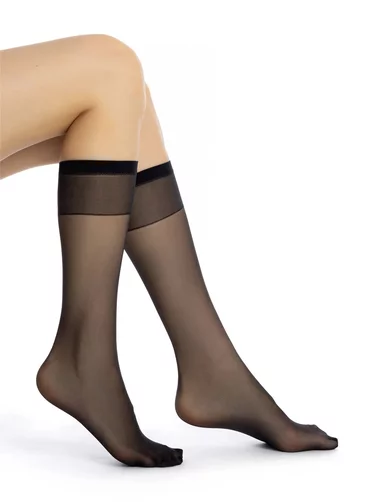 Set mit 3 Paar langen Socken ohne Elasthan Laura Baldini Tris 20 den