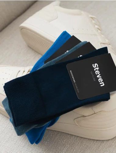 Steven S056 nahtlose Anzugsocken