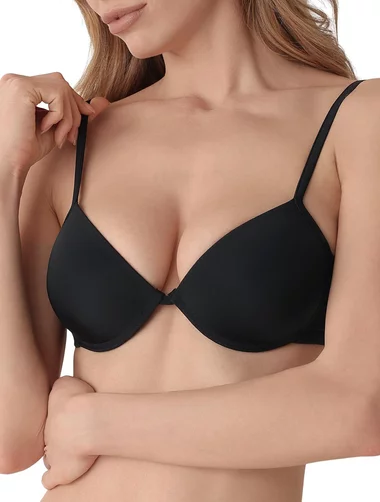 T-Shirt-BH aus Mikrofaser mit Push-up und Bügeln Cotonella 8643 00B1