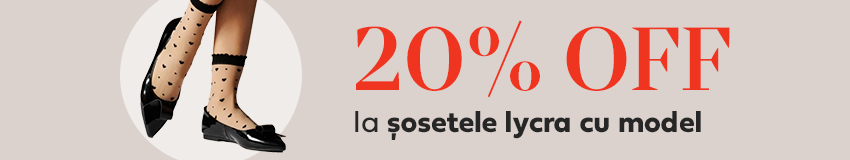 23-25 MAI | 20% OFF la sosete lycra cu model