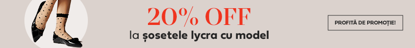 23-25 MAI | 20% OFF la sosete lycra cu model