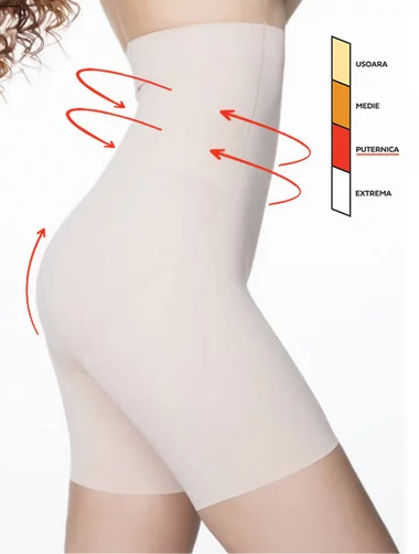 Chiloti boxeri modelatori invisible maxi sub sani cu silicon Julimex 269