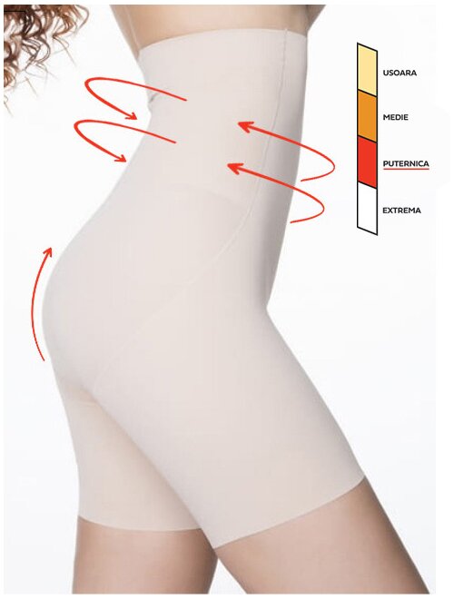 Chiloti boxeri modelatori invisible maxi sub sani cu silicon Julimex 269