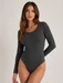 Body brazilian bumbac maneca lunga Cotonella 3506 0001