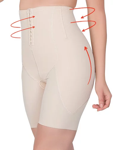 Chiloti boxeri laser-cut cu corset modelator Shapewear 2832