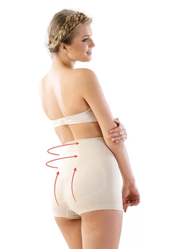 Chiloti boxeri modelatori cu talie dublu intarita Shapewear 2022