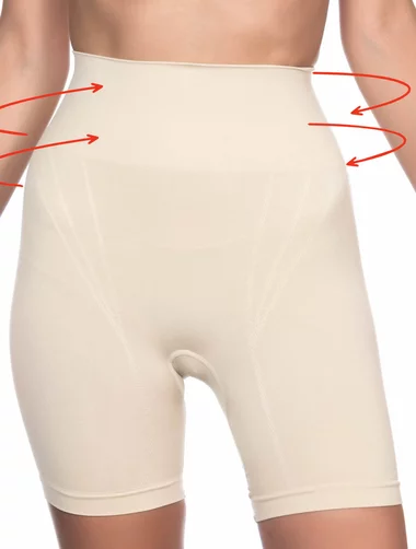 Chiloti boxeri modelatori cu talie dublu intarita si silicon Shapewear 2017
