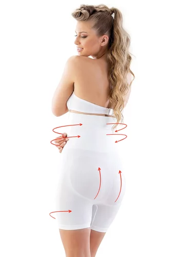 Chiloti boxeri modelatori cu talie inalta dublu intarita si silicon Shapewear 2014