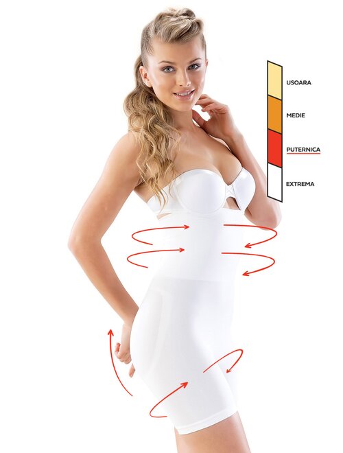 Chiloti boxeri modelatori cu talie inalta dublu intarita si silicon Shapewear 2014