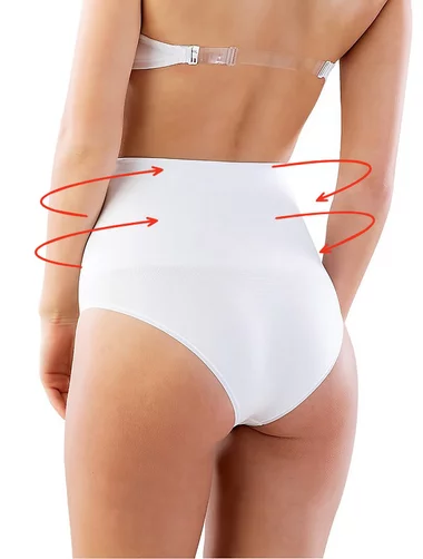 Chiloti clasici modelatori cu talie dublu intarita si silicon Shapewear 2039