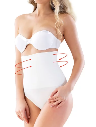 Chiloti clasici modelatori cu talie inalta dublu intarita si silicon Shapewear 2009