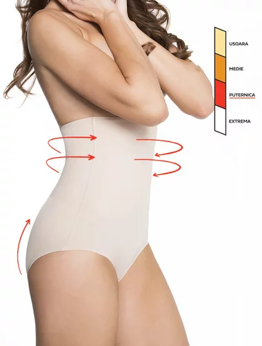Chiloti clasici modelatori invisible maxi sub sani cu silicon Julimex Basic 241