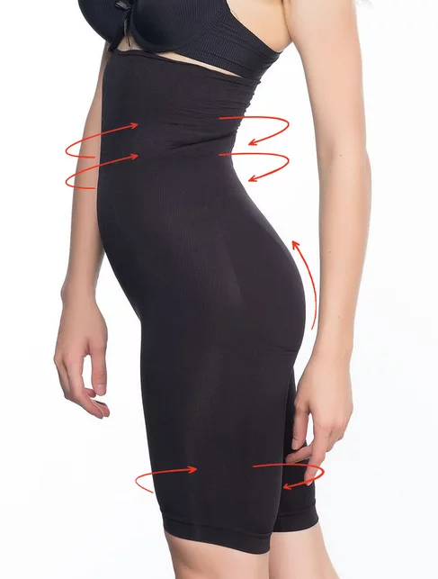Chiloti modelare extrema cu talie inalta dublu intarita si silicon Shapewear 2074