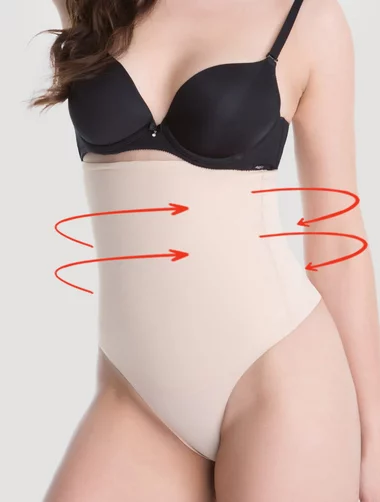 Chiloti tanga modelatori invisible maxi sub sani cu silicon Julimex Basic 275